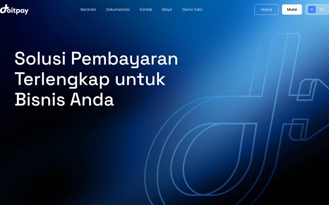 Screenshot of the doitpay.co homepage